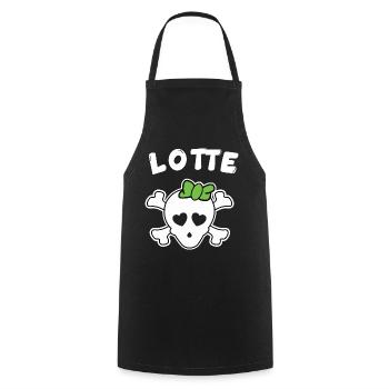 Pirate Lotte Design for Girls and Women - Cooking Apron - black - Front - AI Model Male 185 dark (185cm)