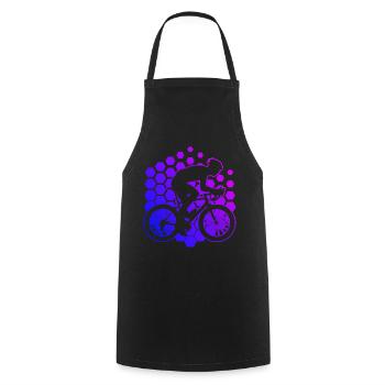 Road Cyclist Road Cycling Road Bike Road Bike - Cooking Apron - black - Front - AI Model Male 185 dark (185cm)