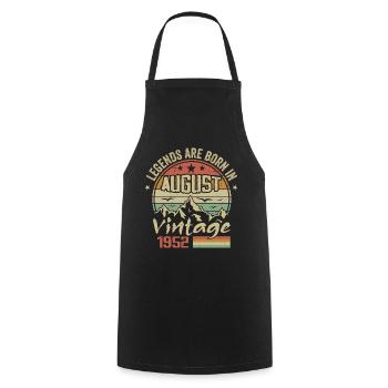 August 1952 Anniversary 1952 - Legends August 1952 - Cooking Apron - black - Front - AI Model Male 185 dark (185cm)