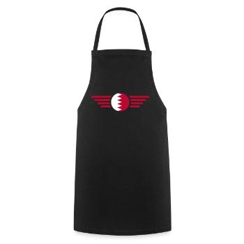 J’aime Bahreïn, T-shirt design de style élégance - Tablier de cuisine - noir - Devant - AI Model Male 185 dark (185cm)