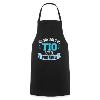 Parrain - Tablier de cuisine - noir - Devant - AI Model Male 185 dark (185cm)