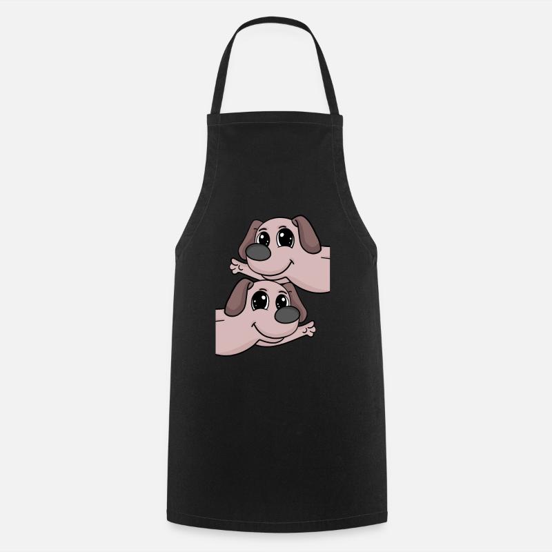 Chiens chiens - Tablier de cuisine - noir