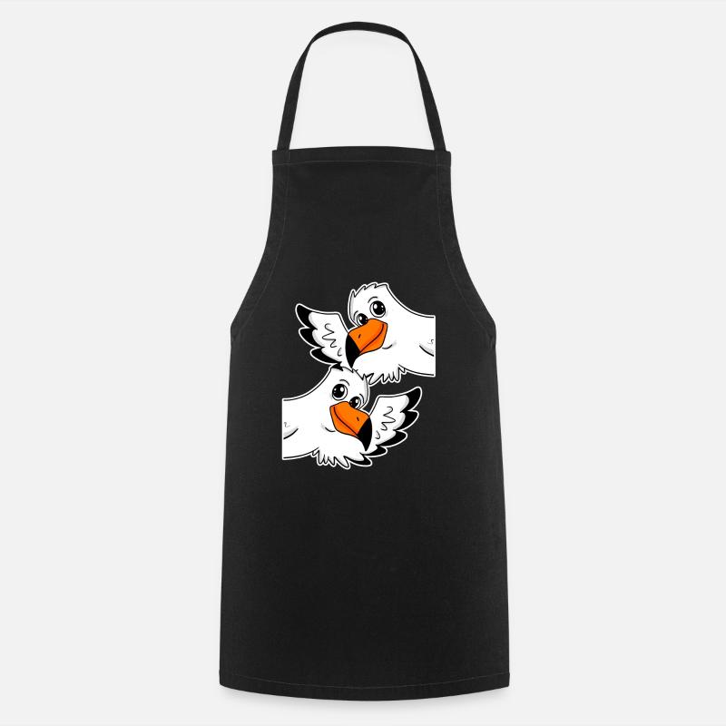 Seagull Seagulls - Cooking Apron - black