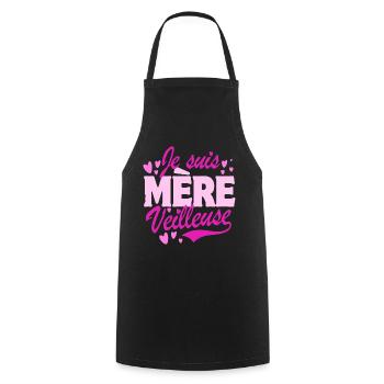 Muttertag - Ich bin eine Mutter Nachtlicht - pink - Kochschürze - Schwarz - Vorne - AI Model Male 185 dark (185cm)