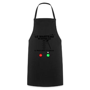 le marteau m'appelle faut Cross training Sport - Tablier de cuisine - noir - Devant - AI Model Male 185 dark (185cm)