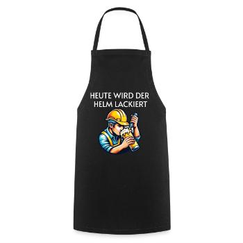Beer - Today the helmet is painted Toast - Cooking Apron - black - Front - AI Model Male 185 dark (185cm)
