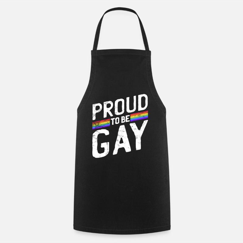 Gay Pride - Cooking Apron - black
