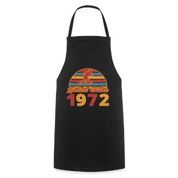 Football player Footballer's birthday 1972 - Cooking Apron - black - Front - AI Model Male 185 dark (185cm)