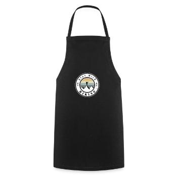Restez sauvage - randonnée - Tablier de cuisine - noir - Devant - AI Model Male 185 dark (185cm)