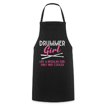 Drummer Girls Drumsticks - Tablier de cuisine - noir - Devant - AI Model Male 185 dark (185cm)