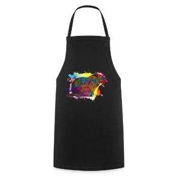 Capybara - Tablier de cuisine - noir - Devant - AI Model Male 185 dark (185cm)