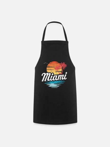 Miami - Kochschürze - Schwarz