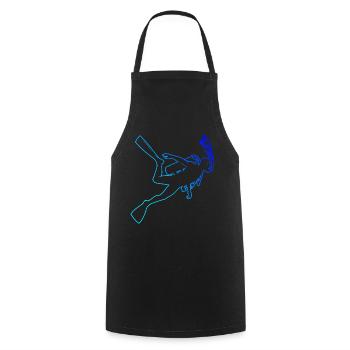 Plongée sous-marine Plongée sous-marine femme Plongée sous-marine Plongée sous-marine - Tablier de cuisine - noir - Devant - AI Model Male 185 dark (185cm)