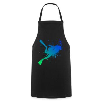 Plongeur Homme Plongeur Plongeur Femme Plongeur - Tablier de cuisine - noir - Devant - AI Model Male 185 dark (185cm)