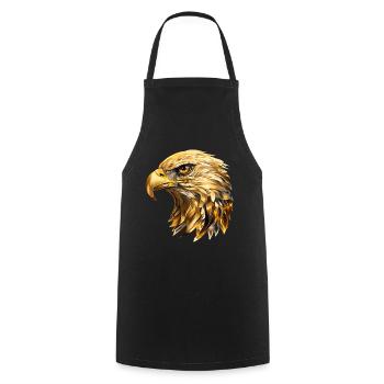 Tête d’aigle Or Oiseau de proie Oiseau Nature animale - Tablier de cuisine - noir - Devant - AI Model Male 185 dark (185cm)