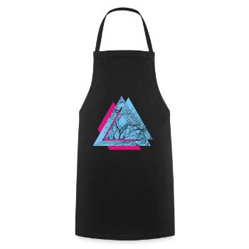 AD Triangle - Kochschürze - Schwarz - Vorne - AI Model Male 185 dark (185cm)