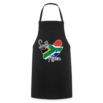 Afrique du Sud - Tablier de cuisine - noir - Devant - AI Model Male 185 dark (185cm)