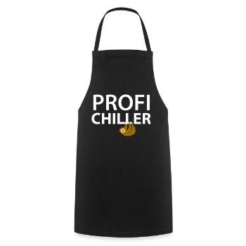 Faultier Profi Chiller - Kochschürze - Schwarz - Vorne - AI Model Male 185 dark (185cm)