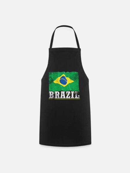 Brasilien Flagge - Kochschürze - Schwarz
