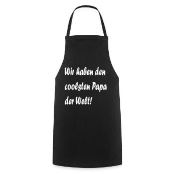 coolster papa - Kochschürze - Schwarz - Vorne - AI Model Male 185 dark (185cm)