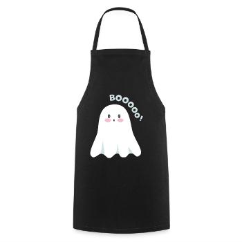 Fantôme mignon - Tablier de cuisine - noir - Devant - AI Model Male 185 dark (185cm)
