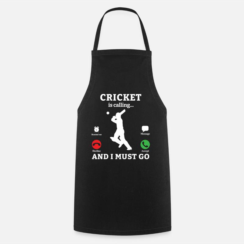 Cricketer CricketEr Cricket Match Gift - Cooking Apron - black