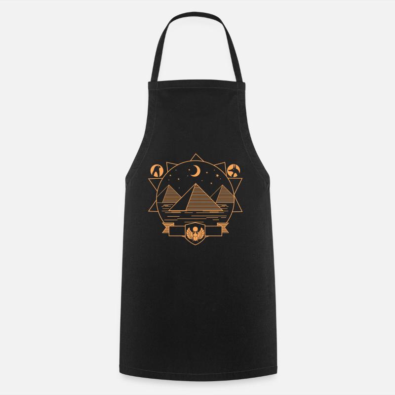 Pyramides - Tablier de cuisine - noir