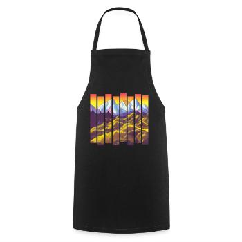 Mountains Hiking Mountain Hiking Hiking Mountain Hikers - Cooking Apron - black - Front - AI Model Male 185 dark (185cm)