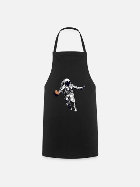 Basketball Astronaut - Kochschürze - Schwarz