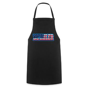 America Car Detailer Car Enthusiast Detailer - Cooking Apron - black - Front - AI Model Male 185 dark (185cm)