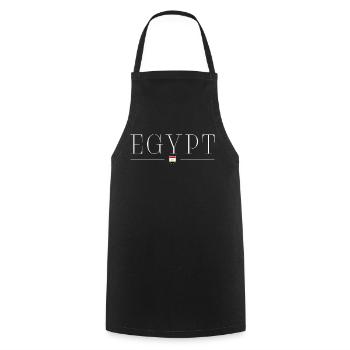 J’aime l’Égypte - Tablier de cuisine - noir - Devant - AI Model Male 185 dark (185cm)