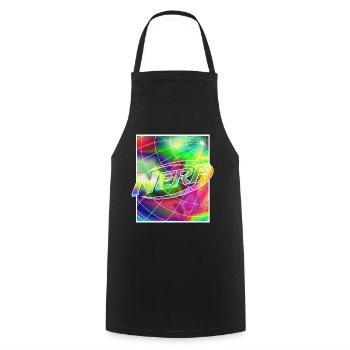 Nerf Rainbow Square Logo - Cooking Apron - black - Front - AI Model Male 185 dark (185cm)