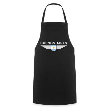 Buenos Aires Shirt for Argentina Fans - Cooking Apron - black - Front - AI Model Male 185 dark (185cm)
