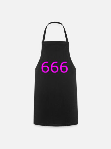666 - Kochschürze - Schwarz