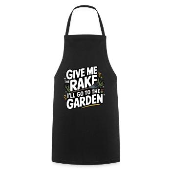 Gardener Garden Plants Gardening - Cooking Apron - black - Front - AI Model Male 185 dark (185cm)