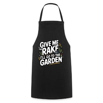 Gardener Garden Plants Gardening - Cooking Apron - black - Front - AI Model Male 185 dark (185cm)