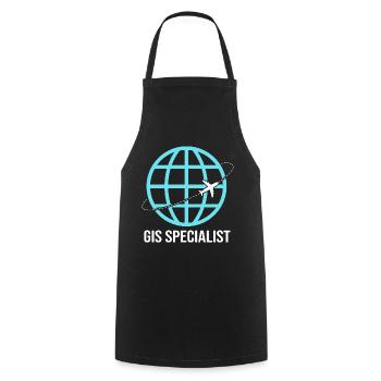 GIS Analyst Cartography Geography Geography - Cooking Apron - black - Front - AI Model Male 185 dark (185cm)