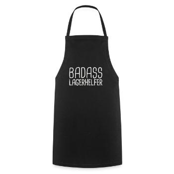 Camp Helper Badass - Cooking Apron - black - Front - AI Model Male 185 dark (185cm)