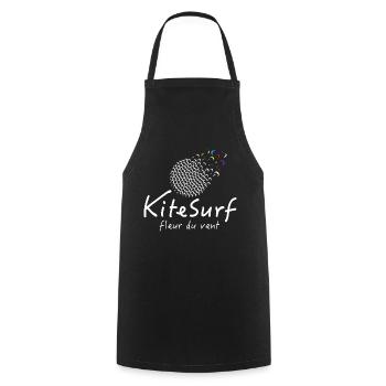 Kitesurf fleur du vent - Tablier de cuisine - noir - Devant - AI Model Male 185 dark (185cm)