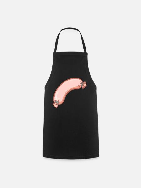 Wurst,esse,würstchen - Kochschürze - Schwarz