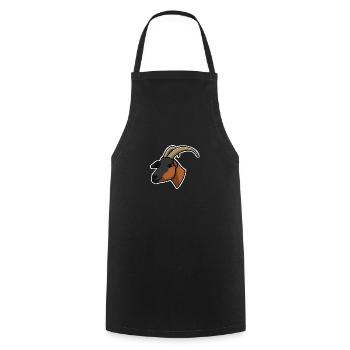 Goat, goat, cartoon, drawing, gift idea - Cooking Apron - black - Front - AI Model Male 185 dark (185cm)