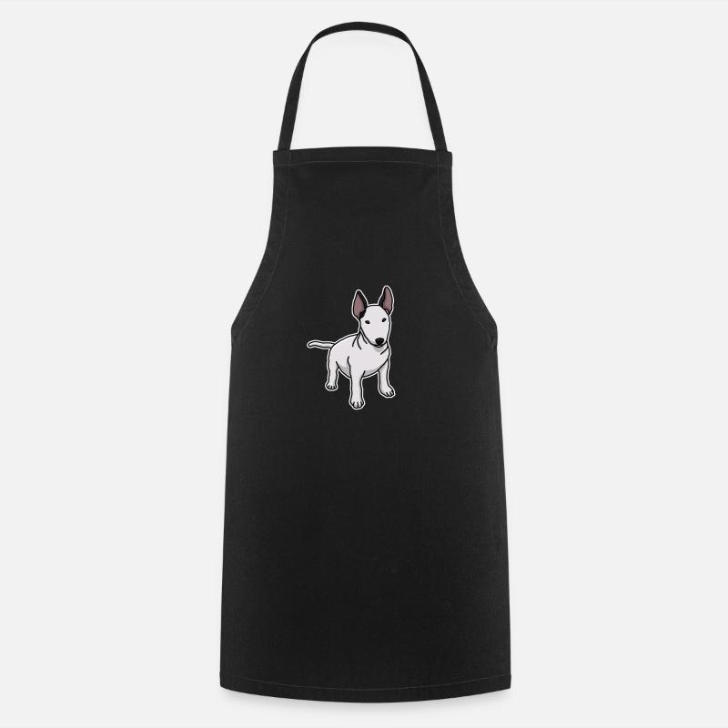 Bull Terrier, Dog, , Dog Owner, Comic - Cooking Apron - black