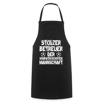 Betreuer Fußballmannschaft - Kochschürze - Schwarz - Vorne - AI Model Male 185 dark (185cm)