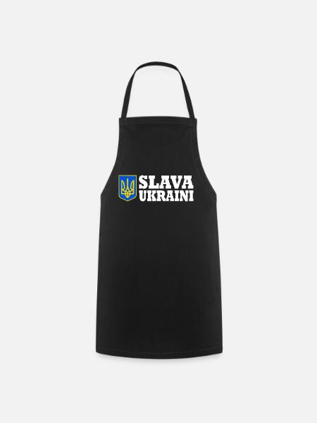 Slava ukraini - Tablier de cuisine - noir