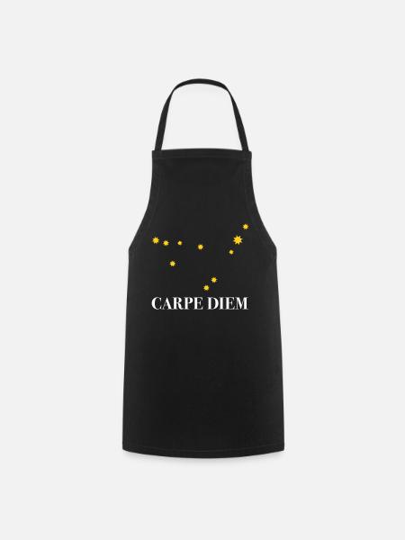 Carpe Diem utilise la constellation du jour Capricorne Deneb - Tablier de cuisine - noir