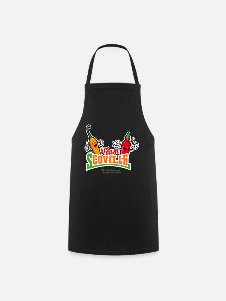 Chili Fan Design Chilischote Sauce Team Scoville - Kochschürze - Schwarz