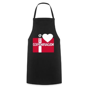 Copenhagen - Cooking Apron - black - Front - AI Model Male 185 dark (185cm)