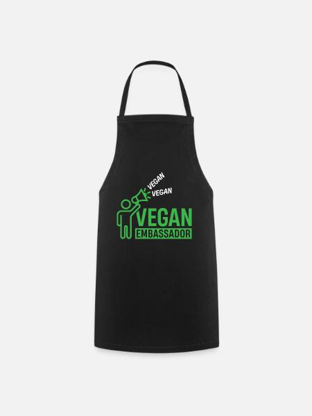 Vegan Embassador - Kochschürze - Schwarz