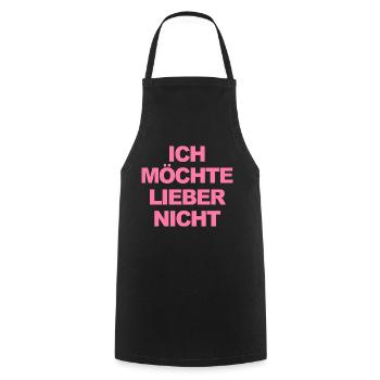 Bartleby der Schreiber - Ich möchte lieber nicht - Kochschürze - Schwarz - Vorne - AI Model Male 185 dark (185cm)