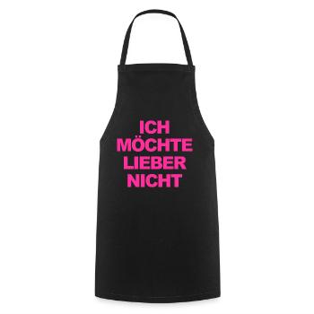 Bartleby der Schreiber - Ich möchte lieber nicht - Kochschürze - Schwarz - Vorne - AI Model Male 185 dark (185cm)